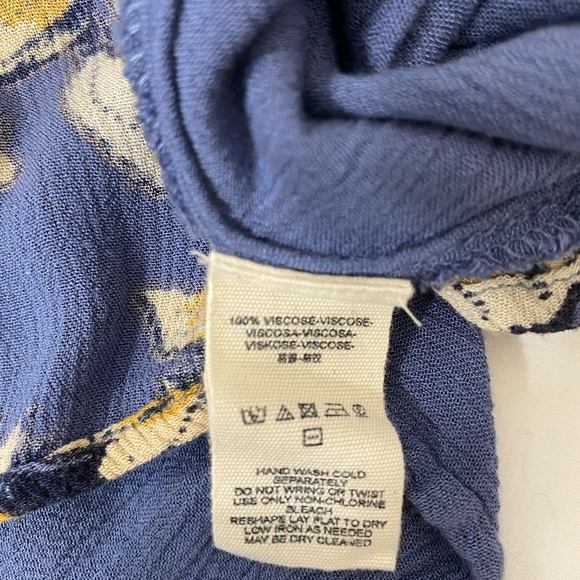 Free People Lace-Up Floral Racerback Swing Dress Women’s Small Boho Whimsical - Picture 12 of 16